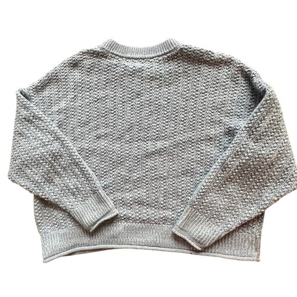 Women's Light Blue Cropped Sweater Size Large - Picture 2 of 5